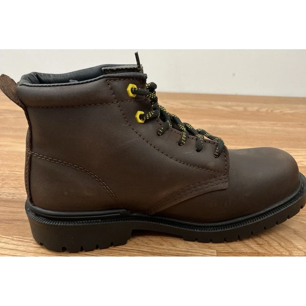 SOLID Equipment Leather Mens Dense Work Boots Size 9 Oil Resistant Anti-Slip NEW